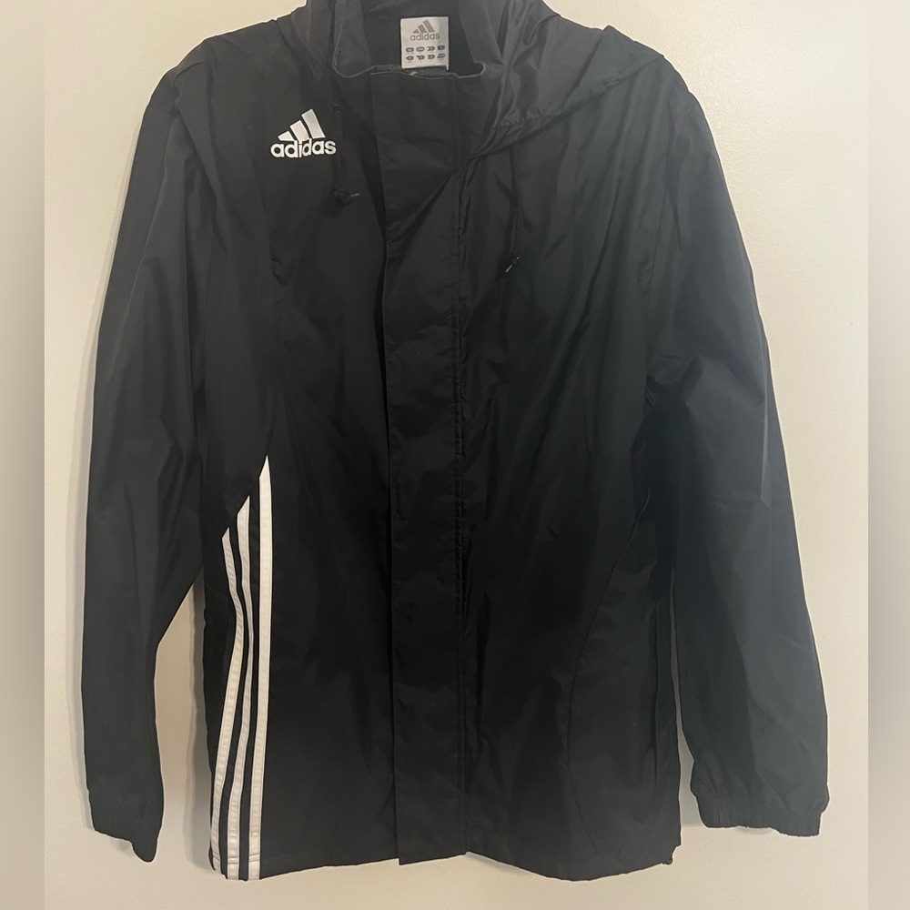 Adidas long rain jacket